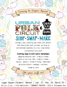 Urban Folk Circuit craft fair flier