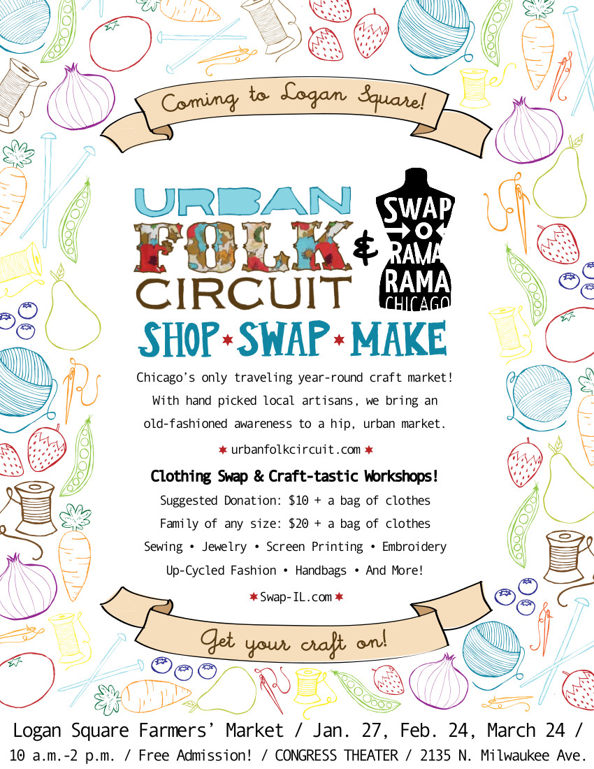 Urban Folk Circuit craft fair flier