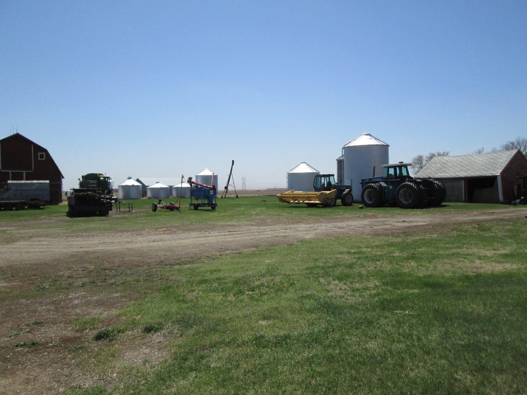 Kroft Farm, Eldridge ND. My gram lived in the farmhouse here for a while. Bill has farmed it since Mr. Kroft passed a number of years ago, and helped him out here before that... 