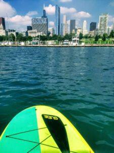 PADDLEBOARD: Monroe Harbor (maiden voyage)