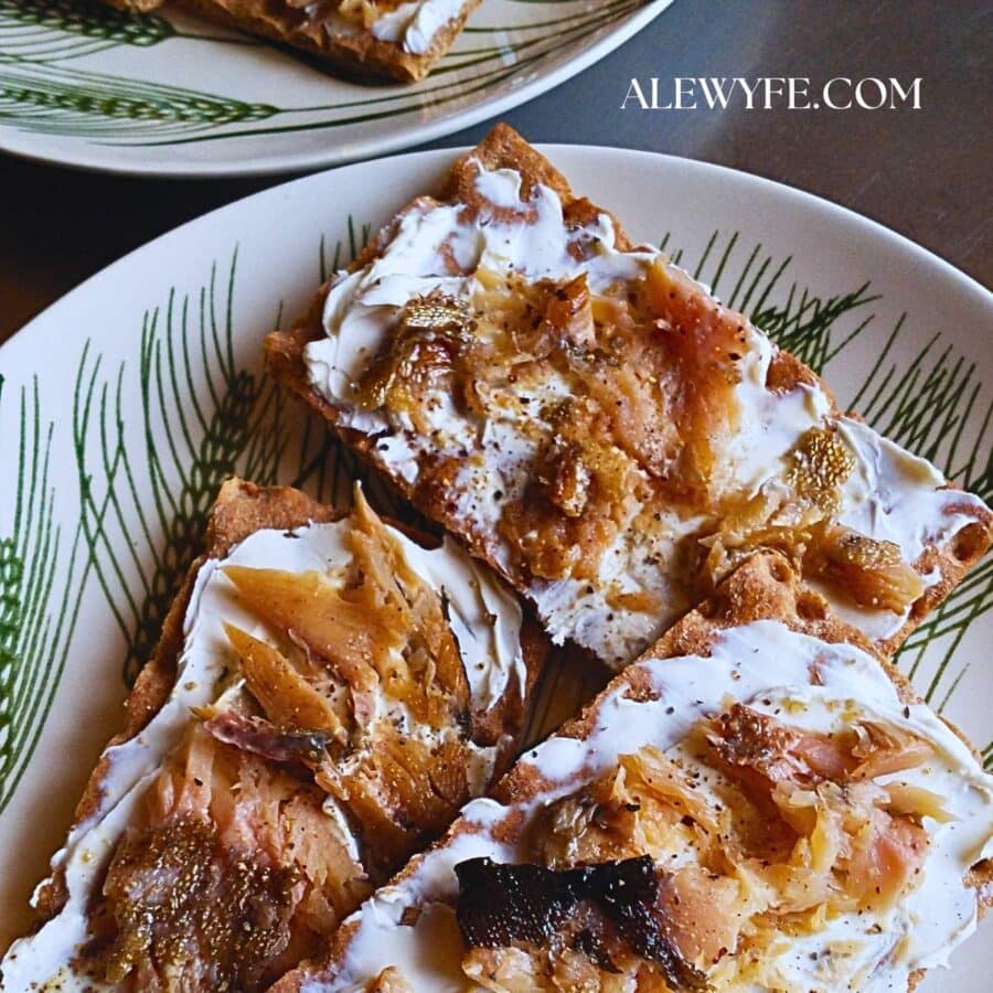photo of smoked trout toasts