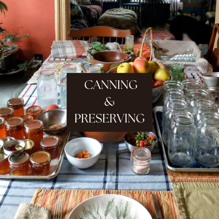 CANNING & PRESERVING recipe category.