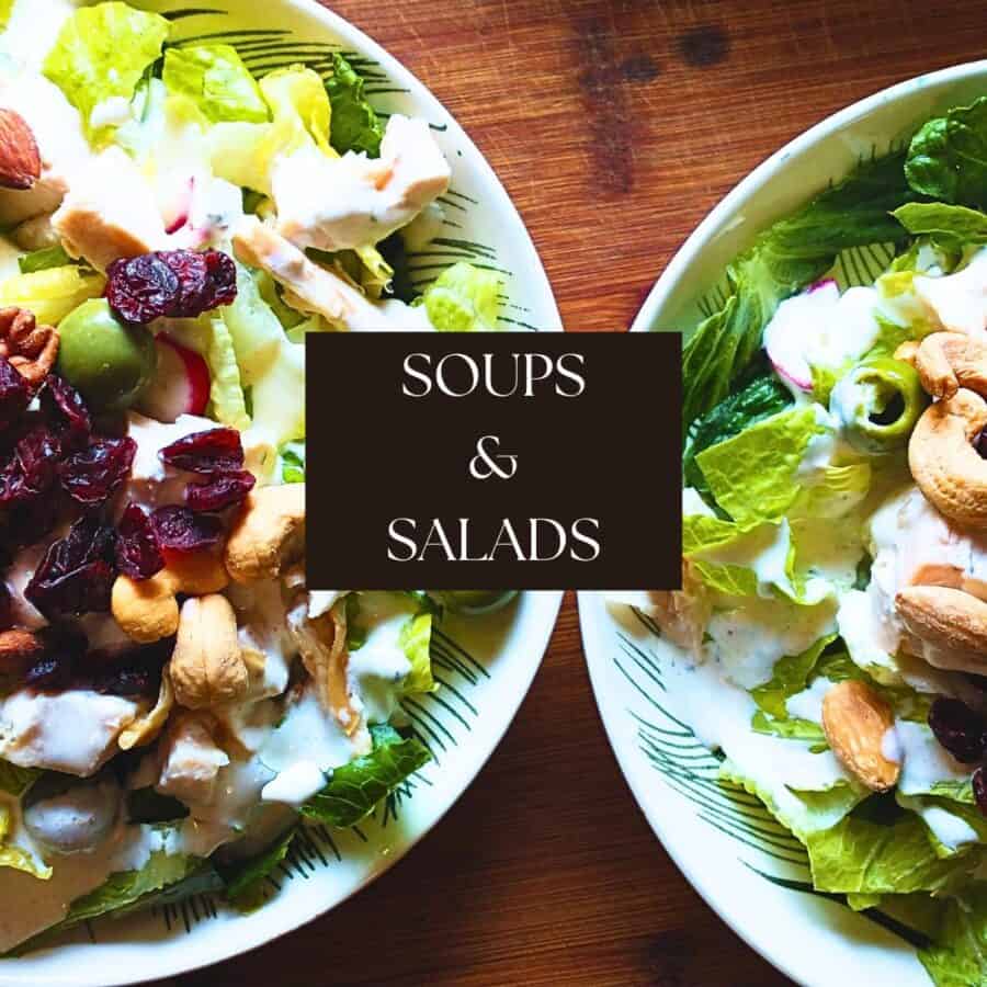 SOUPS & SALADS recipe category.
