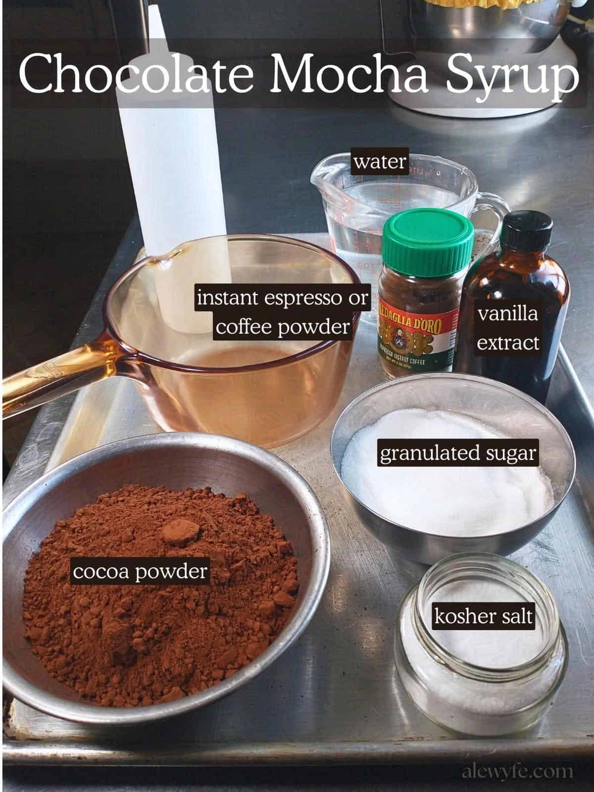 COOK: Homemade Chocolate Mocha Syrup - ALEWYFE